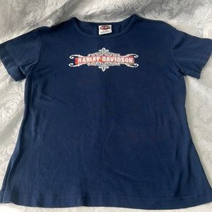 Harley Davidson Navy Blue Short Sleeve T-shirt